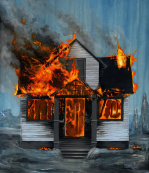 burnt house